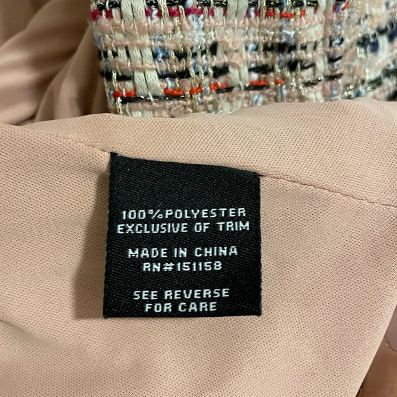 Tweed Jacket in Pink Womens Size XS 525 America - Picture 10 of 14